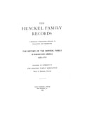 HENCKEL: The Henckel Family Records: Nos. 1-14. 1926-1939