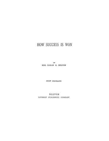 How Success is Won