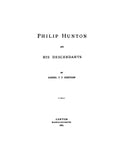 HUNTON: Philip Hunton and his descendants 1881
