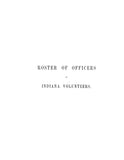 REPORT OF THE ADJUTANT GENERAL OF THE STATE OF INDIANA (Hardcover) 1865-1869