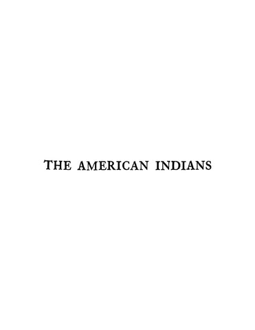 The American Indians North of Mexico (Softcover)