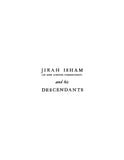 ISHAM: A Brief History of Jirah Isham (of New London, Connecticut) and his Descendants from 1670 to 1940. 1940