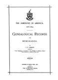 JAMESON: The Jamesons in America, 1647-1900. Genealogical records & memoranda 1901