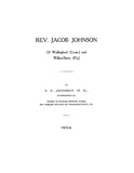 JOHNSON: Rev. Jacob Johnson of Wallingford, CT & Willkes-Barre, PA 1904