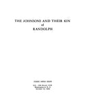JOHNSON: The Johnsons and their kin of Randolph, North Carolina 1955