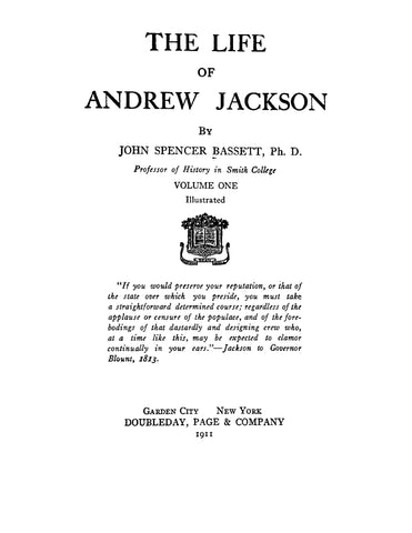 JACKSON: The Life of Andrew Jackson