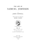 JOHNSON: The Life of Samuel Johnson (1909)