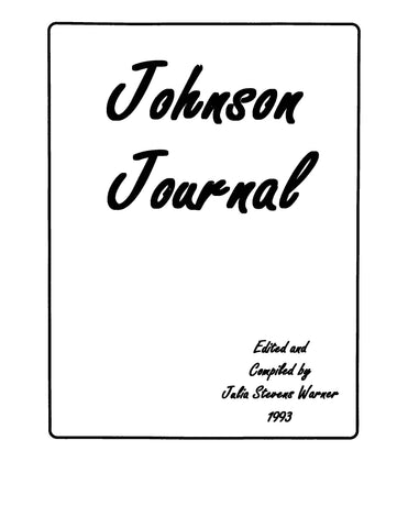 JOHNSON: Johnson Journal (Softcover)