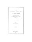JONES: Family of Long Island, descendants of Major Thomas Jones (1665-1726) & allied families