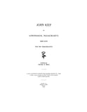 KEEP: John Keep of Longmeadow, Massachusetts, 1660-1676, & his descendants. 1899