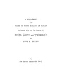 KELLOGG: A supplement to "Notes on Joseph Kellogg of Hadley", containing notes on the families of Terry, White, & Woodbury. 1899