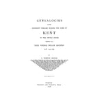 KENT: Genealogy of the different families bearing the name of Kent in the US, their possible English ancestry, 1295-1898.