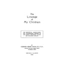 KEOGH: "The Lineage of My Children". The Historical, Genealogical and Topographical Records of the Keogh, Benjamin, Knapp and Bellinger families 1926