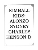 KIMBALL Family book; includes Allgood, Curtis, Kimballs in IN & NE, Roberts, Wendell & Deutsch 2002