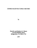 KLEIN: George Klein, Sr., family record 1997