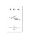 KLINE: The Kline Klan [of New Jersey] 1960