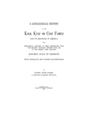 KOLB: Genealogical history of the Kolb, Kulp or Culp family & its branches in America, with biographical Sketches of descendants. 1895