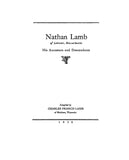 LAMB: Nathan Lamb of Leicester, Massachusetts, his ancestors and descendants. 1930