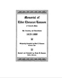 LAMSON: Memorial of Elder Ebenezer Lamson of Concord, Massachusetts, his ancestors and descendants, 1635-1908. 1908