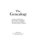 LATHAM: Genealogy of Latham-Hill-Montfort-Littlejohn- McCulloch-Campbell-Brownrigg family 1899