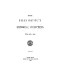 LEE Family of Marblehead (Repr. Essex Institute Historical Colletions Vol LII) 1916