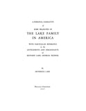 LAKE: A Personal Narrative of Some Branches of the Lake Family in America, Richard Lake 1937
