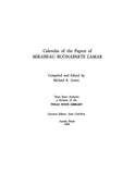 LAMAR: Calendar of the Papers of Mirabeau Buonaparte Lamar 1982