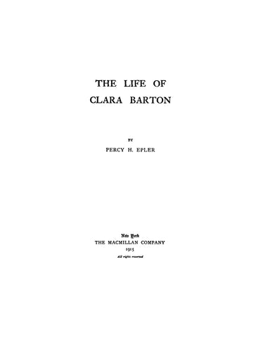 Life of Clara Barton