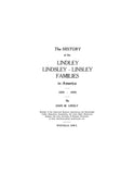 LINDLEY: History of the Lindley-Lindsley-Linsley families in America, 1639-1930