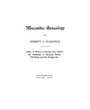 MACOMBER GENEALOGY 1908