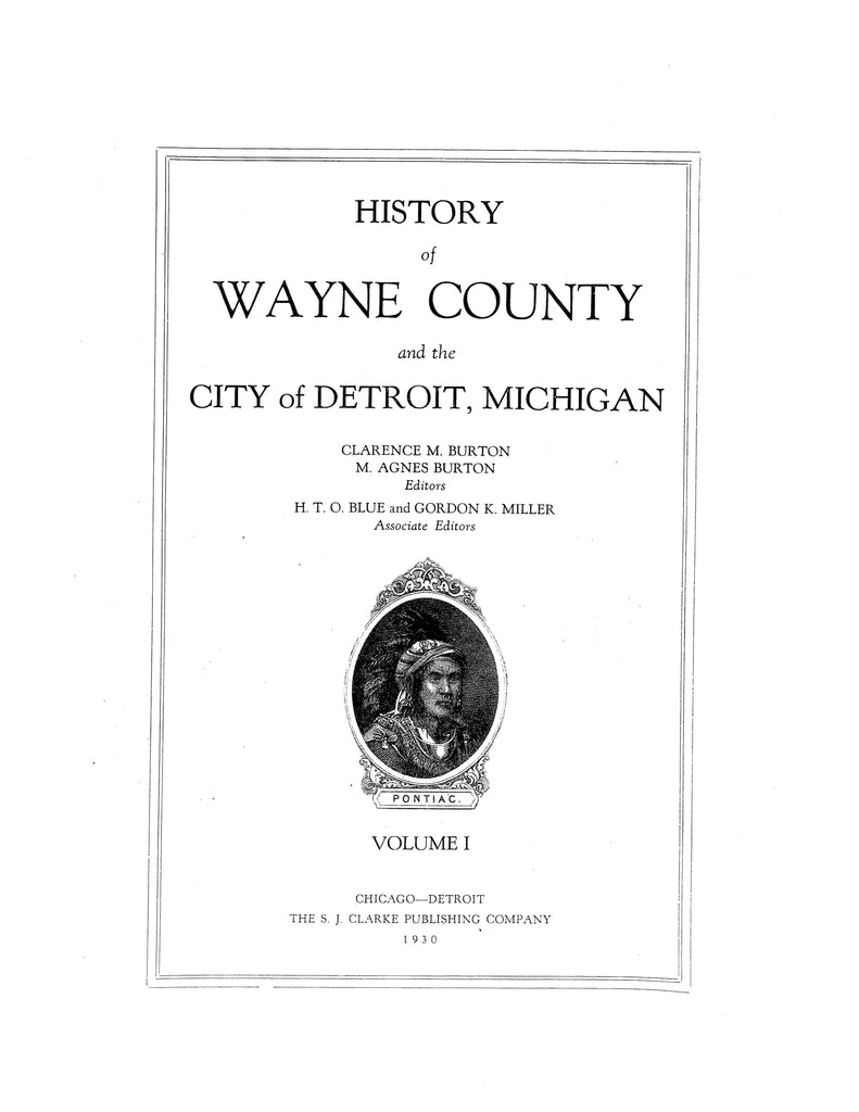 WAYNE, MI: History of Wayne County and the City of Detroit, Michigan ...