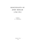 MINEAR: Descendants of John Minear (1732?-1781) 1948