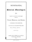 MARTYN: Memoranda, Historical, Chronological, etc, for those whose Interest in Pilgrim Memorials, and History is Freshened by this Jubilee Year (Softcover) 1870
