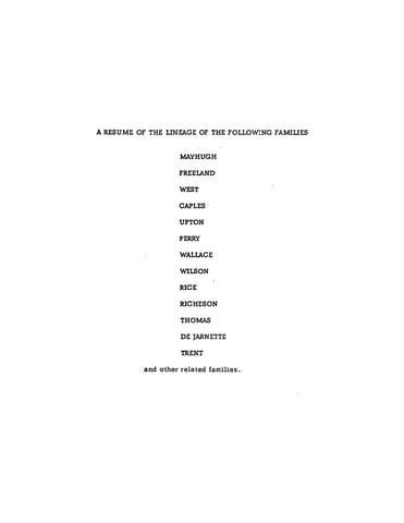 MAYHUGH of Virginia and Kentucky and allied families 1957