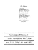 MCCURDY: Genealogical History of James Winslow McCurdy and Neil Barclay McCurdy (Softcover) 1963