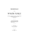 McMATH: Memorials of the McMath Family. 1898
