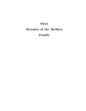McNARY Family,  With Trees and History 1907