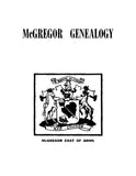 MCGREGOR: McGregor Genealogy (Softcover) 1962