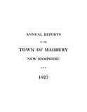 MADBURY, NH: Annual Reports of the Town of Madbury, New Hampshire (Softcover)