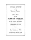 MADBURY, NH: Annual Reports of the Town of Madbury, New Hampshire (Softcover)