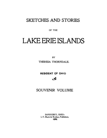 LAKE ERIE, OH: Sketches and Stories of the Lake Erie Islands
