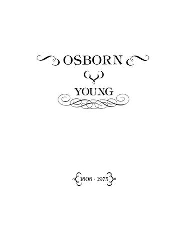 OSBORN YOUNG: Osborn-Young 1808-1975 (Softcover)
