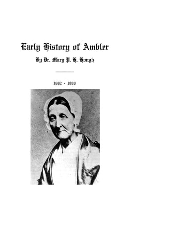 AMBLER, PA: Early History of Ambler (Softcover)