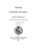 Travels in Palestine and Syria, Illustrated with Maps and Plans