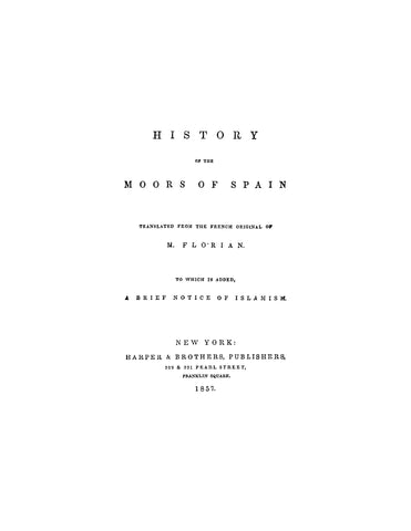 SPAIN: History of the Moord of Spain