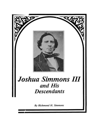 SIMMONS: Joshua Simmons III and his Descendants (Softcover)