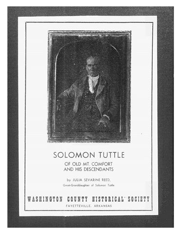 TUTTLE: Solomon Tuttle of Old Mt Comfort and his Descendants (Softcover)