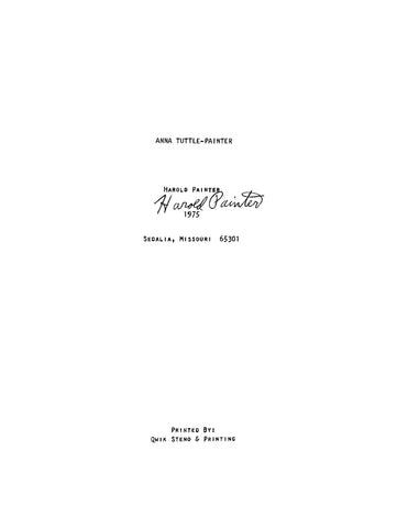 TUTTLE: Anna Tuttle-Painter (Softcover)