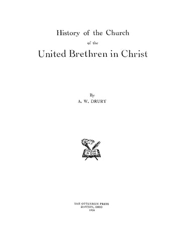 History of the Church of the United Brethren in Christ (Hardcover)