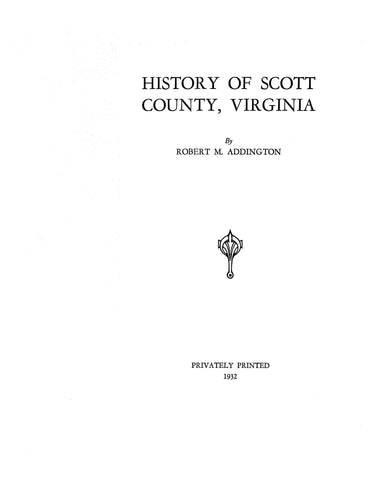 SCOTT, VA: History of Scott County, Virginia